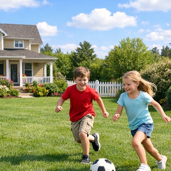 kids playing soccer in lancaster