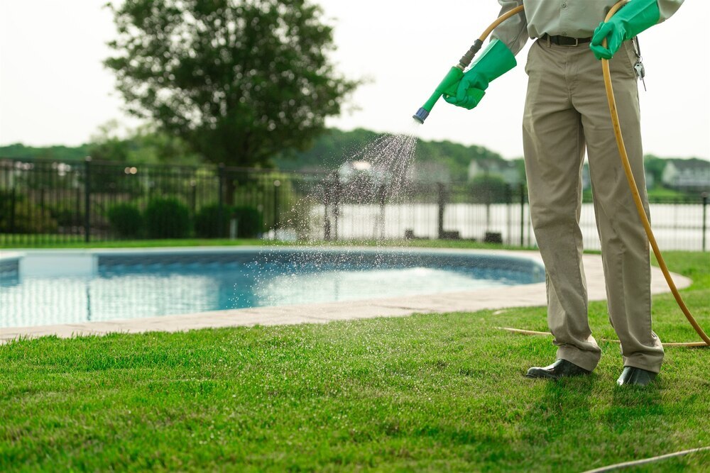 lawn application by a certified technician