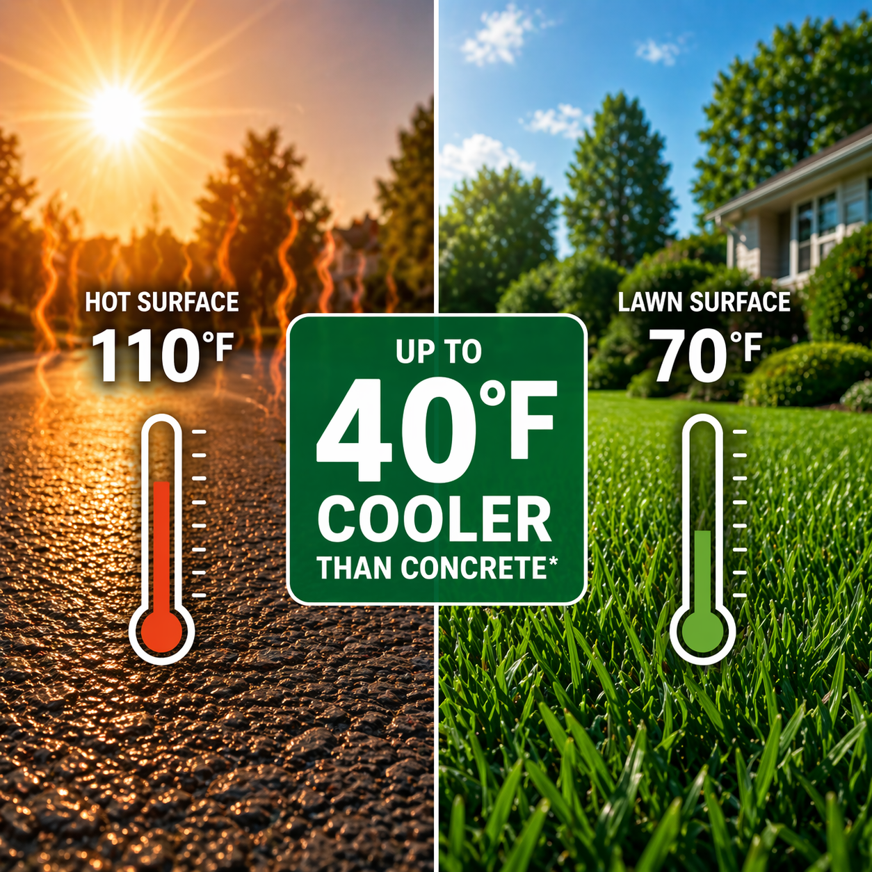 benefits of lawn care - ground temps
